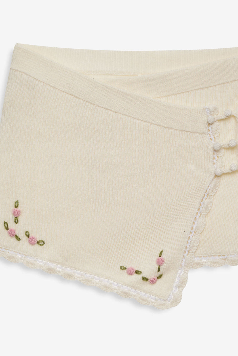 Pheobe Knit Mini Skirt Cream
