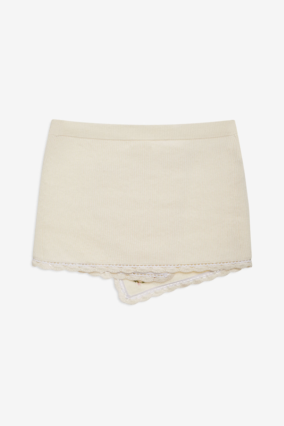 Pheobe Knit Mini Skirt Cream