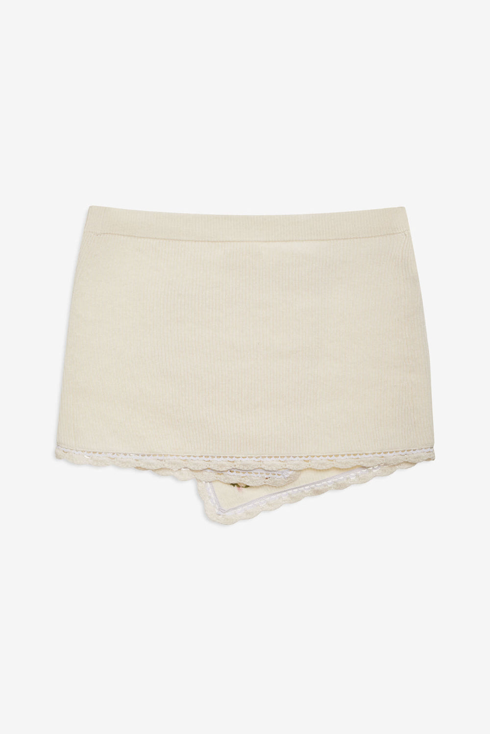 Pheobe Knit Mini Skirt Cream