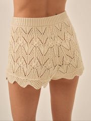 Lelia Knit Short Cream