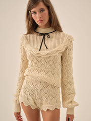 Lelia Knit Short Cream