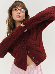 Regina Cardigan Red