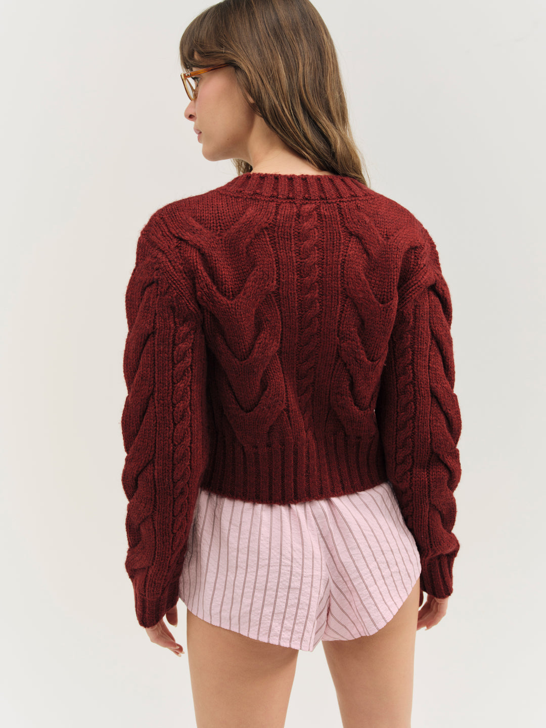Regina Cardigan Red