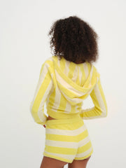 Sleepy Stripe Hoodie Yellow