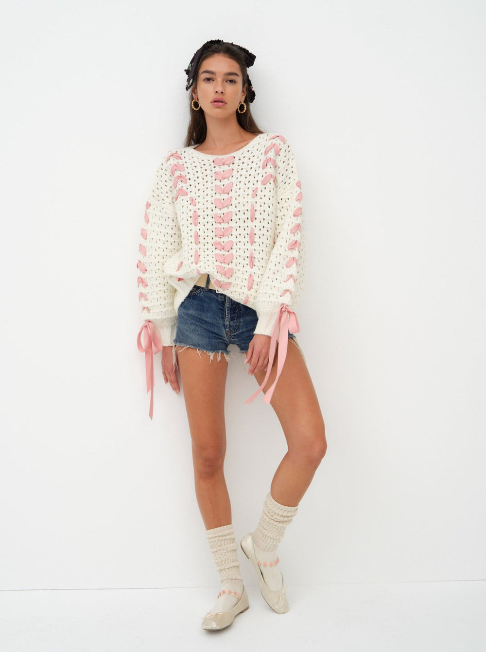 Laurel Oversized Sweater White