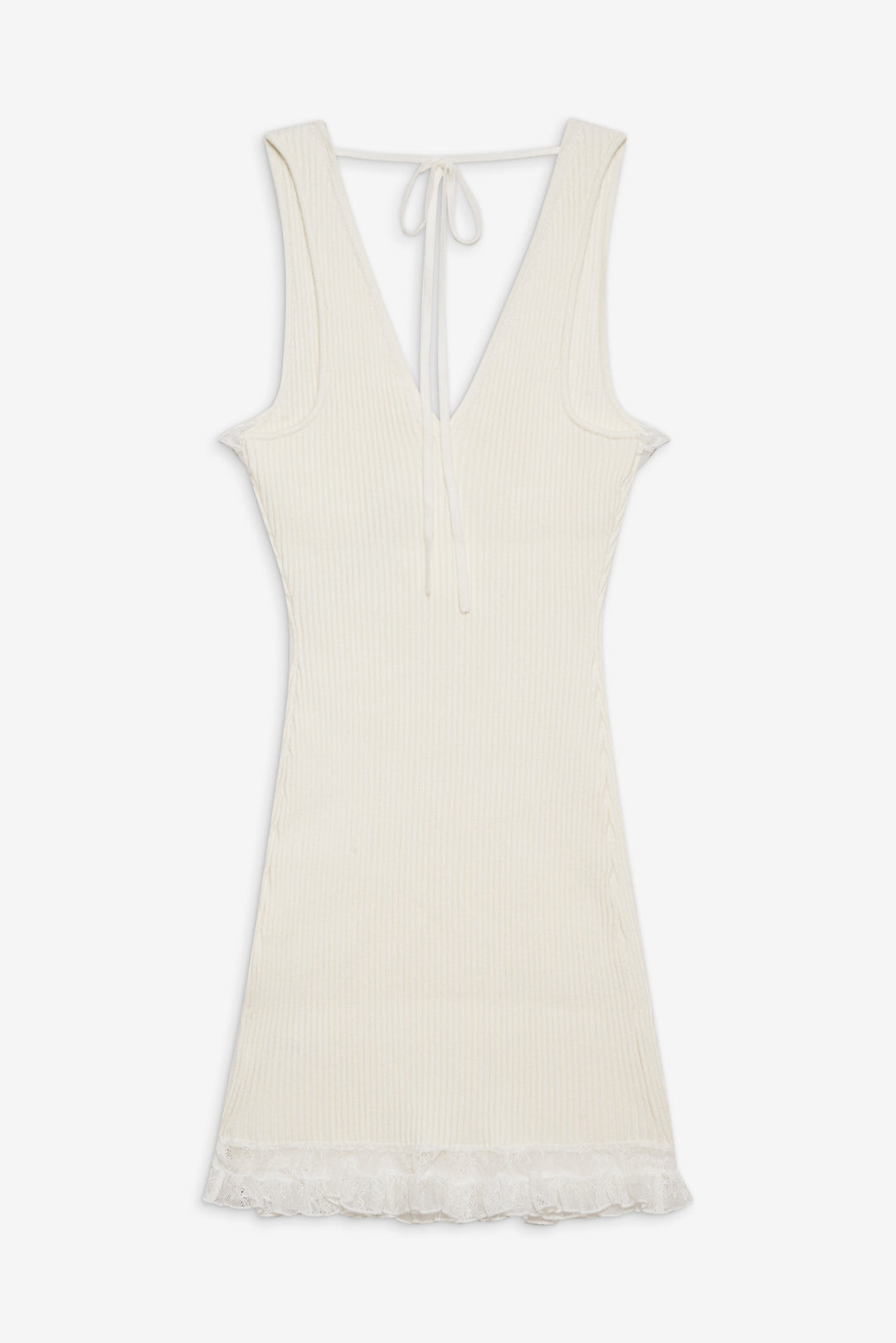 Lyon Knit Mini Dress White