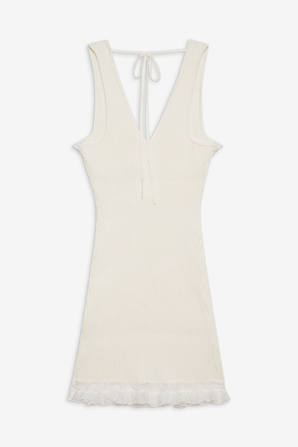 Lyon Knit Mini Dress White