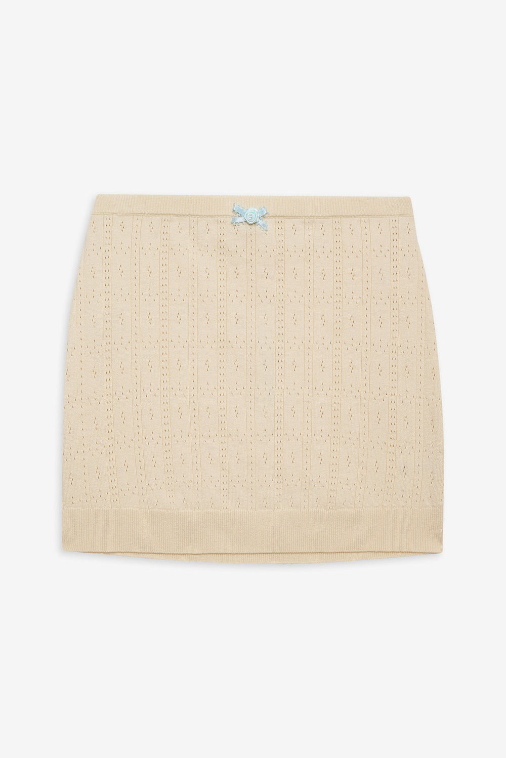 Daniela Knit Mini Skirt Cream