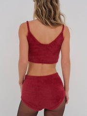 Fiona Crop Top Red