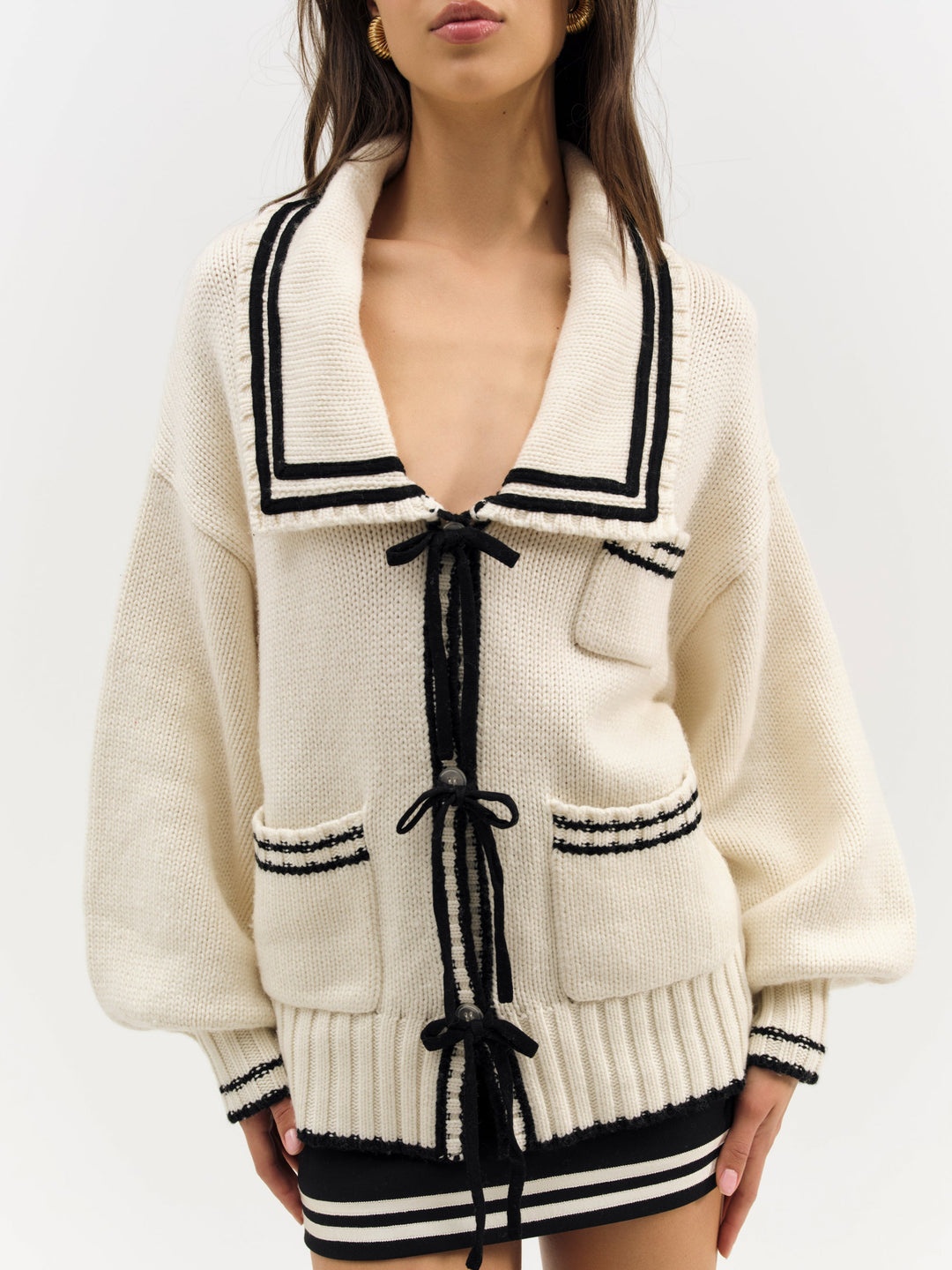 Marina Knit Cardigan Tan