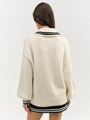 Marina Knit Cardigan Tan