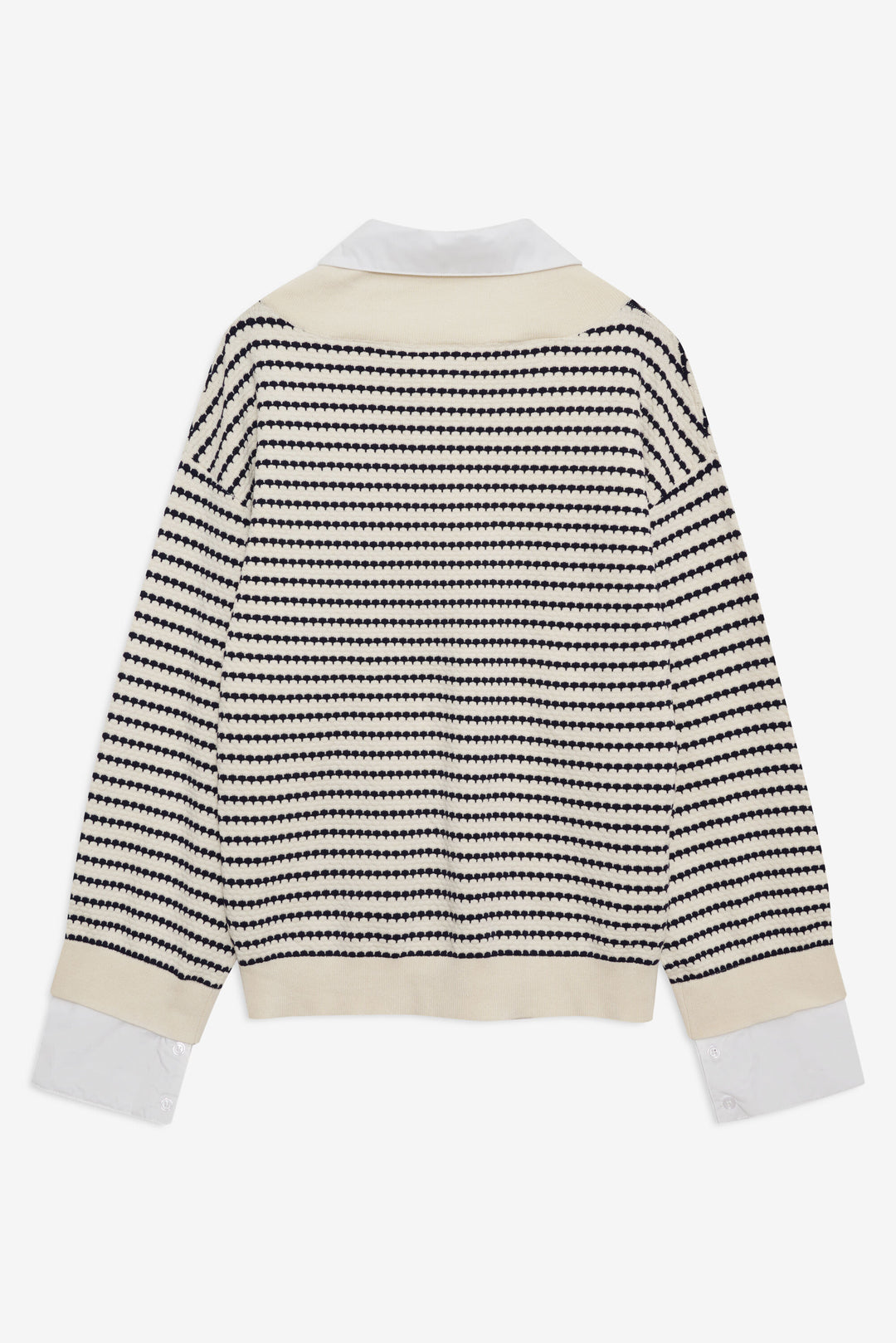 Regatta Stripe Knit Sweater Cream