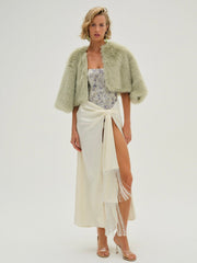 Amina Fur Jacket Green