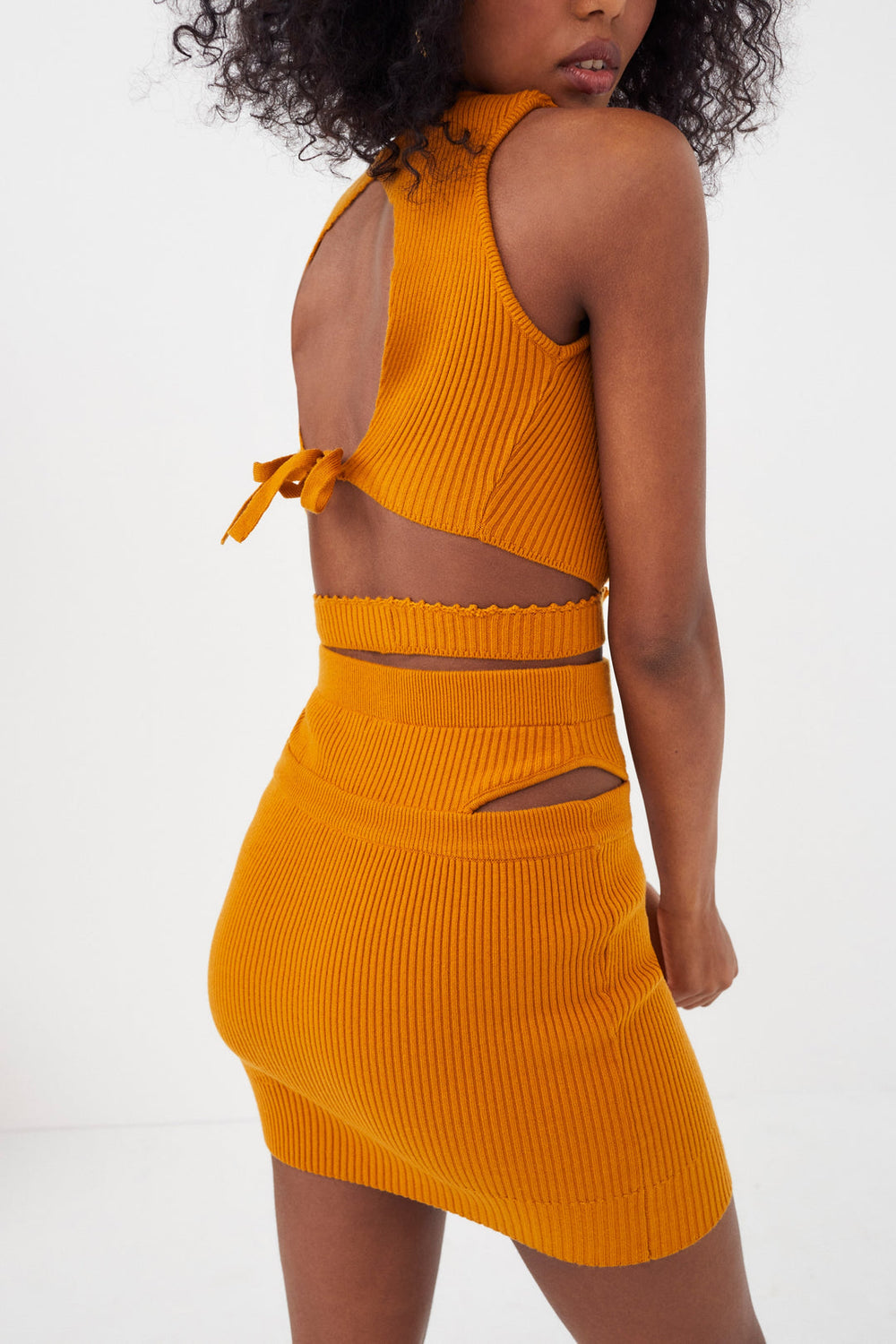 Maggie Mini Skirt Orange