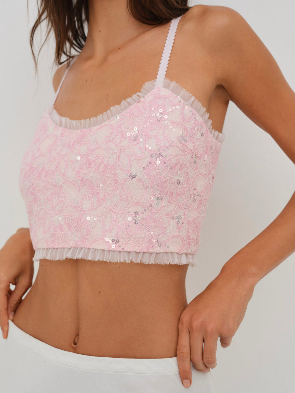Isabeau Sleep Top Pink