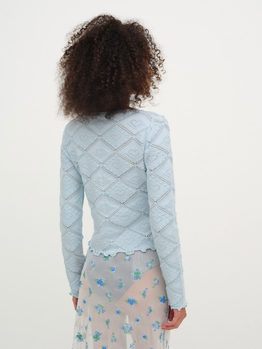 Coco Knit Cardigan Baby Blue
