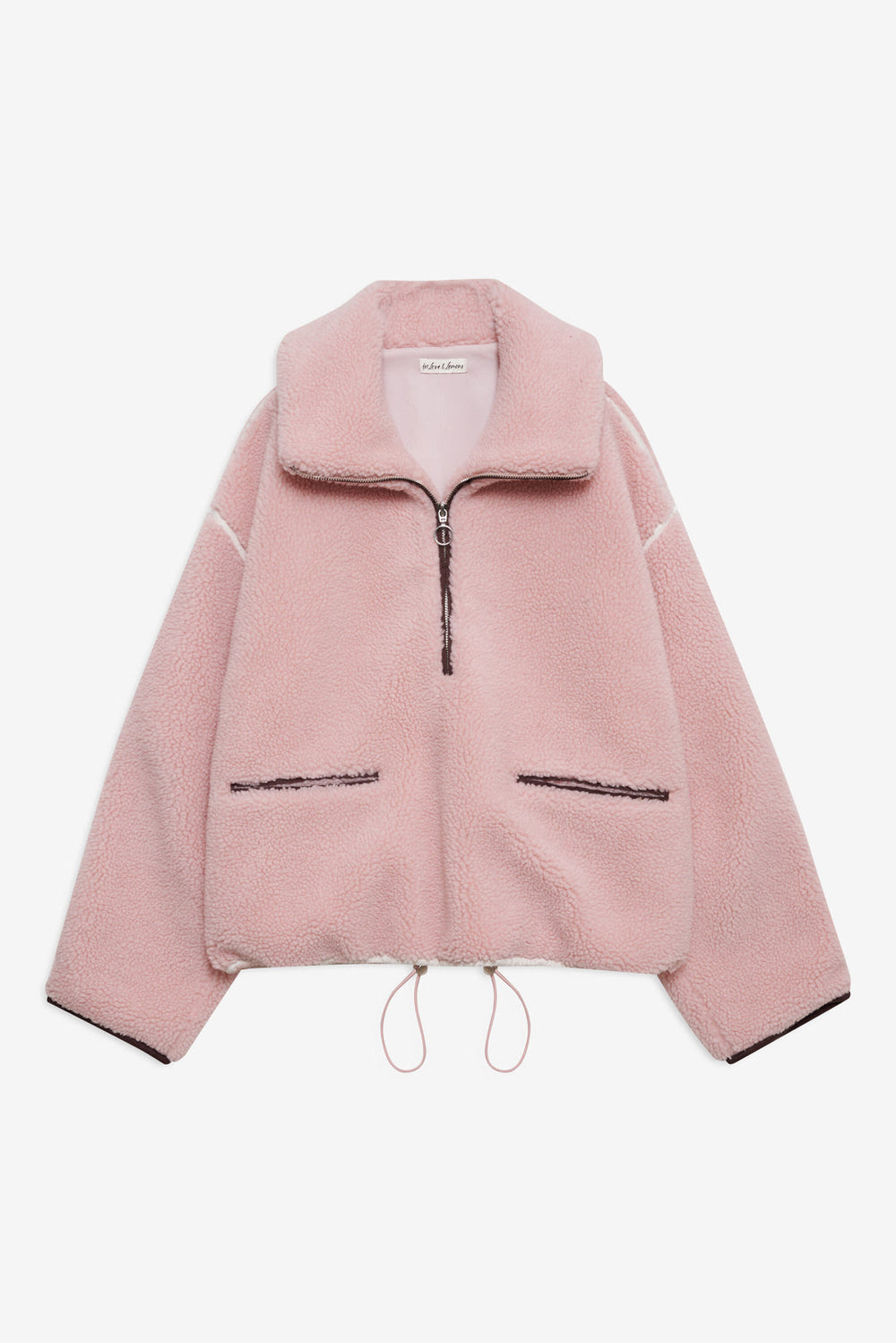 Melody Pullover Sherpa Jacket Pink