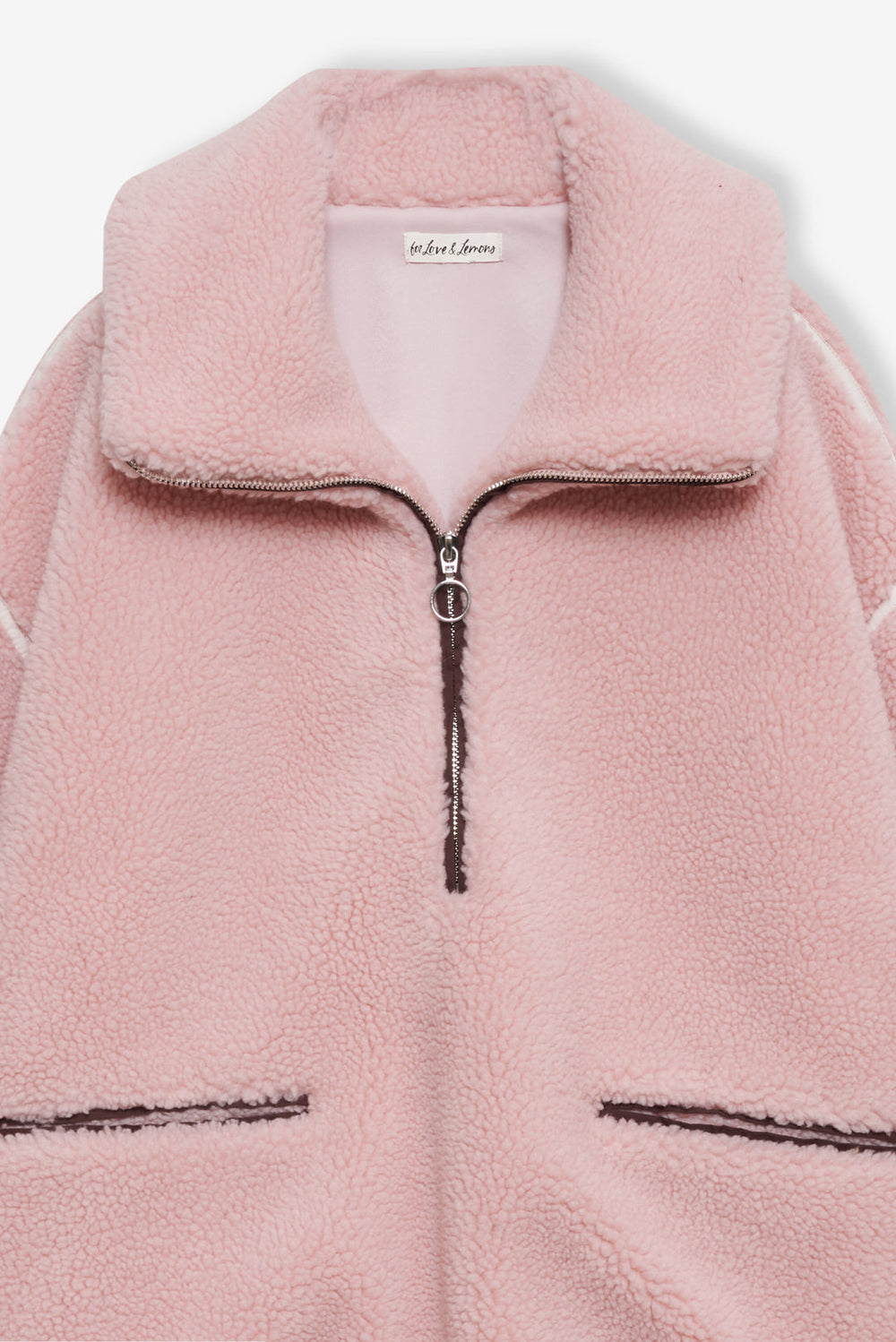 Melody Pullover Sherpa Jacket Pink