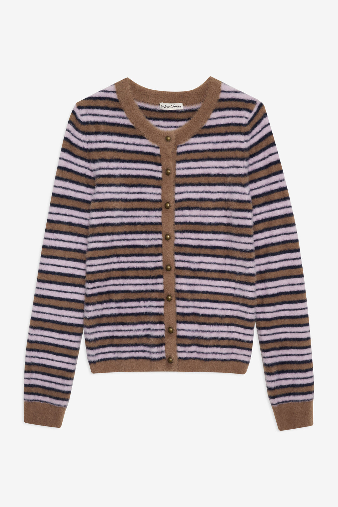 Nora Striped Cardigan Blue