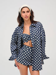 Dolly Denim Dot Skort Indigo
