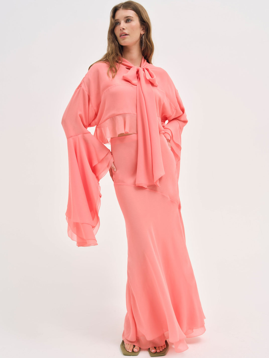 Joana Maxi Skirt Peach