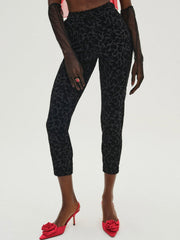 Midnight Velvet Capri Pant Black