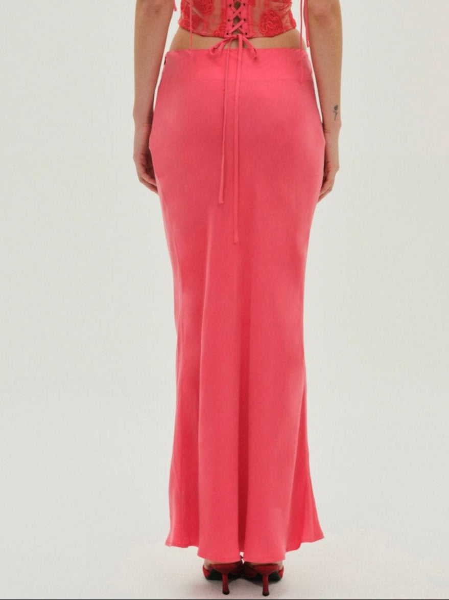 Lena Maxi Skirt Red