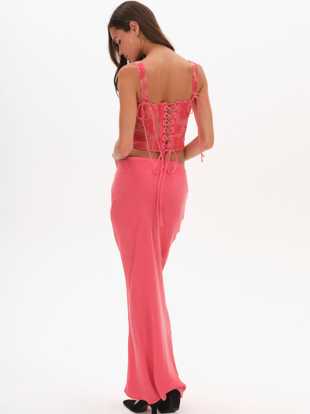 Lena Maxi Skirt Red