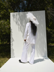 Ruth Wide-Leg Pant White