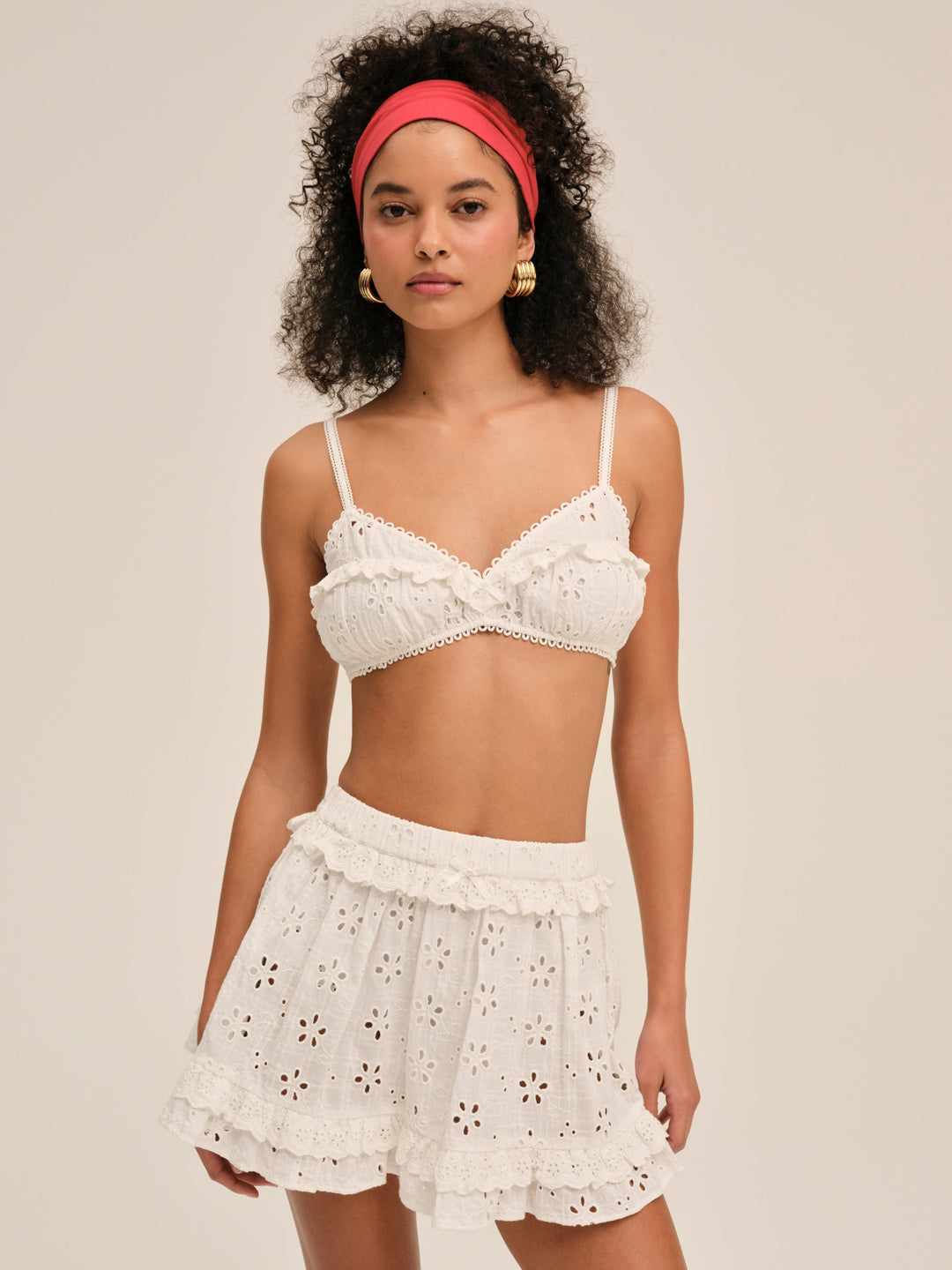 Dreamy Daisy Mini Skirt White