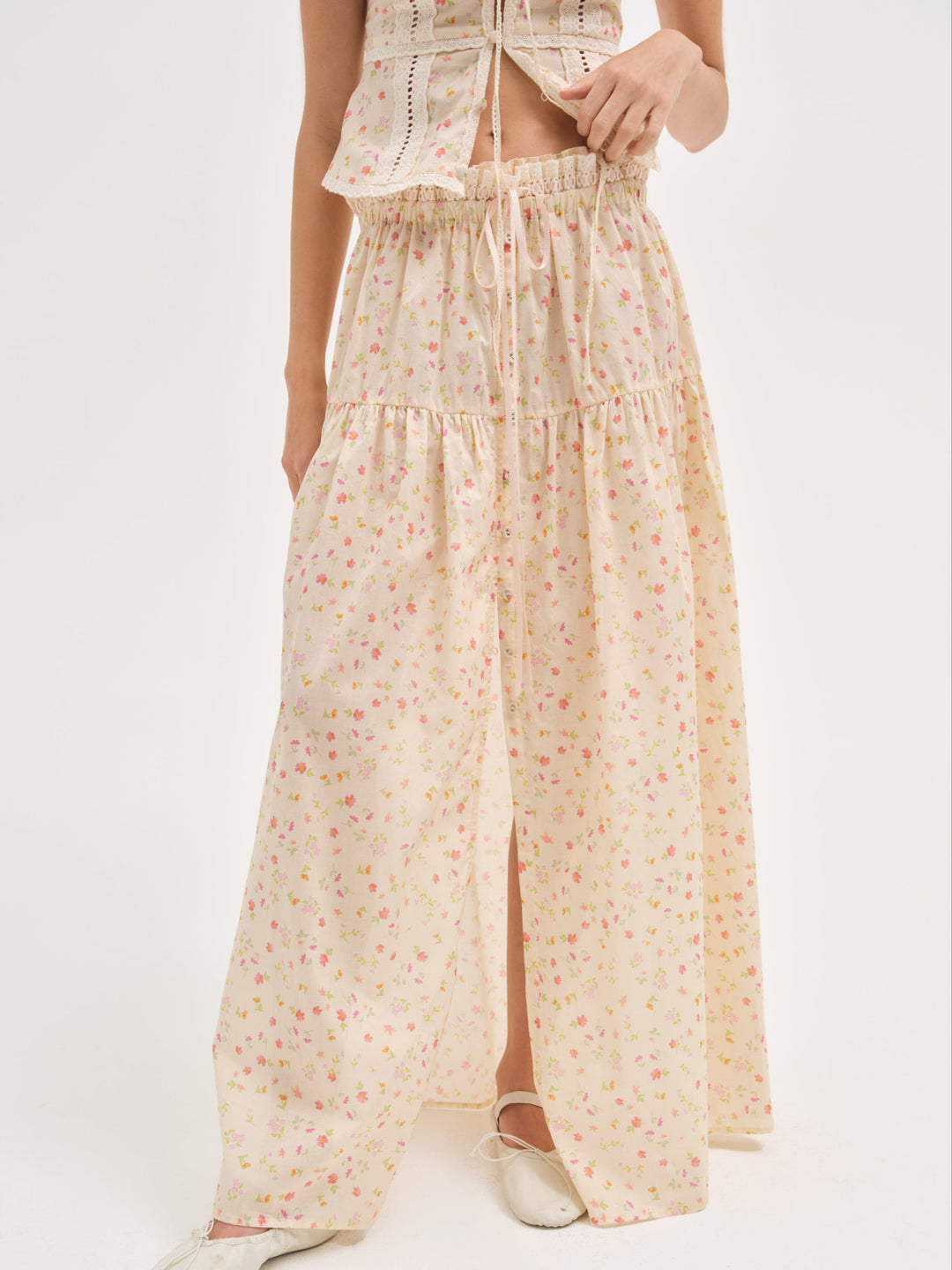 Tracy Maxi Skirt Peach
