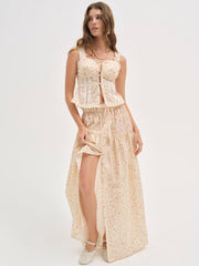 Tracy Maxi Skirt Peach