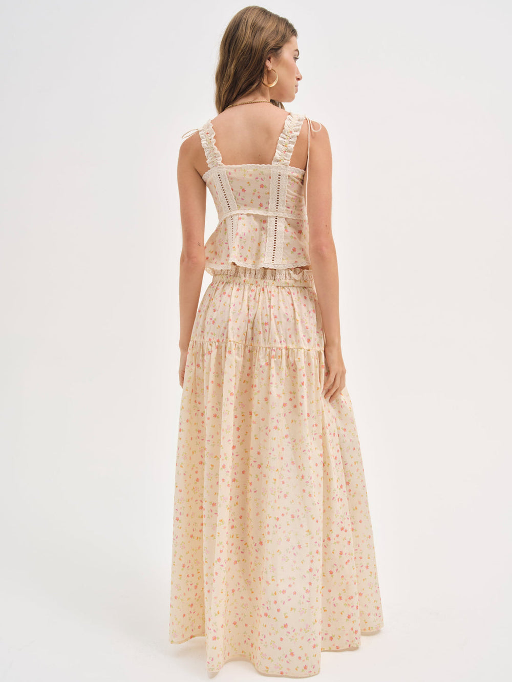 Tracy Maxi Skirt Peach