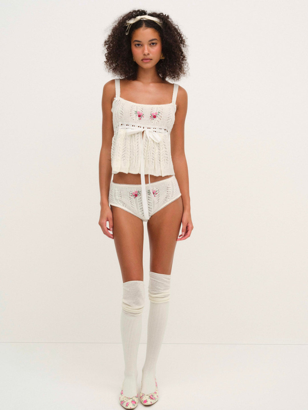 Nathalie Cheeky Panty White