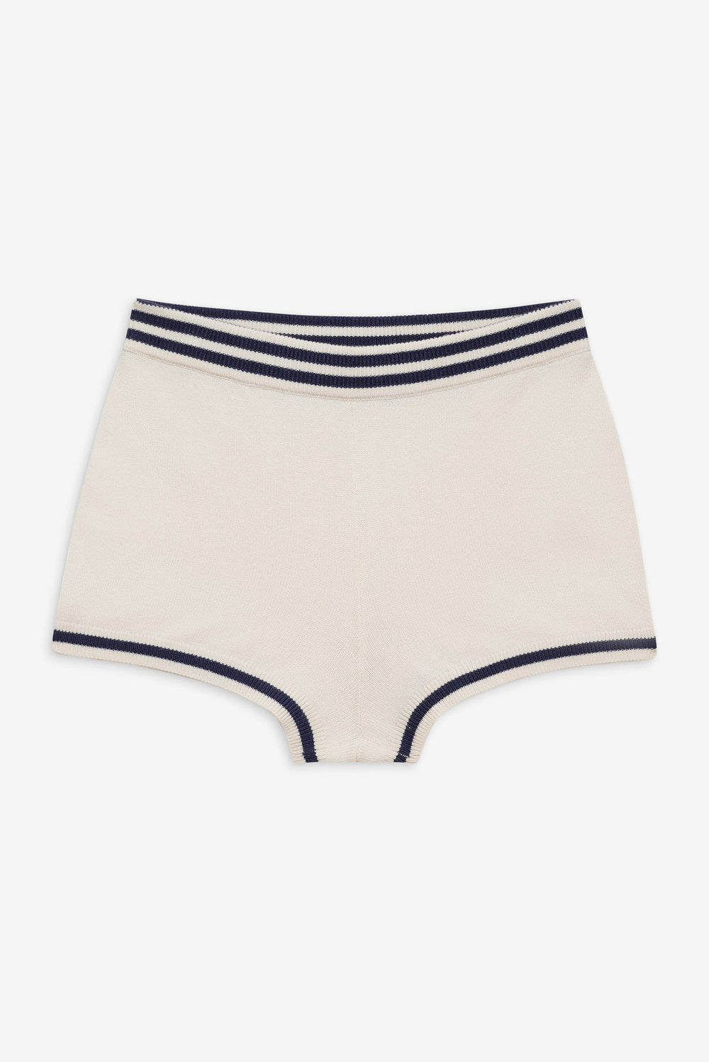 Simona Pointelle Striped Short Navy