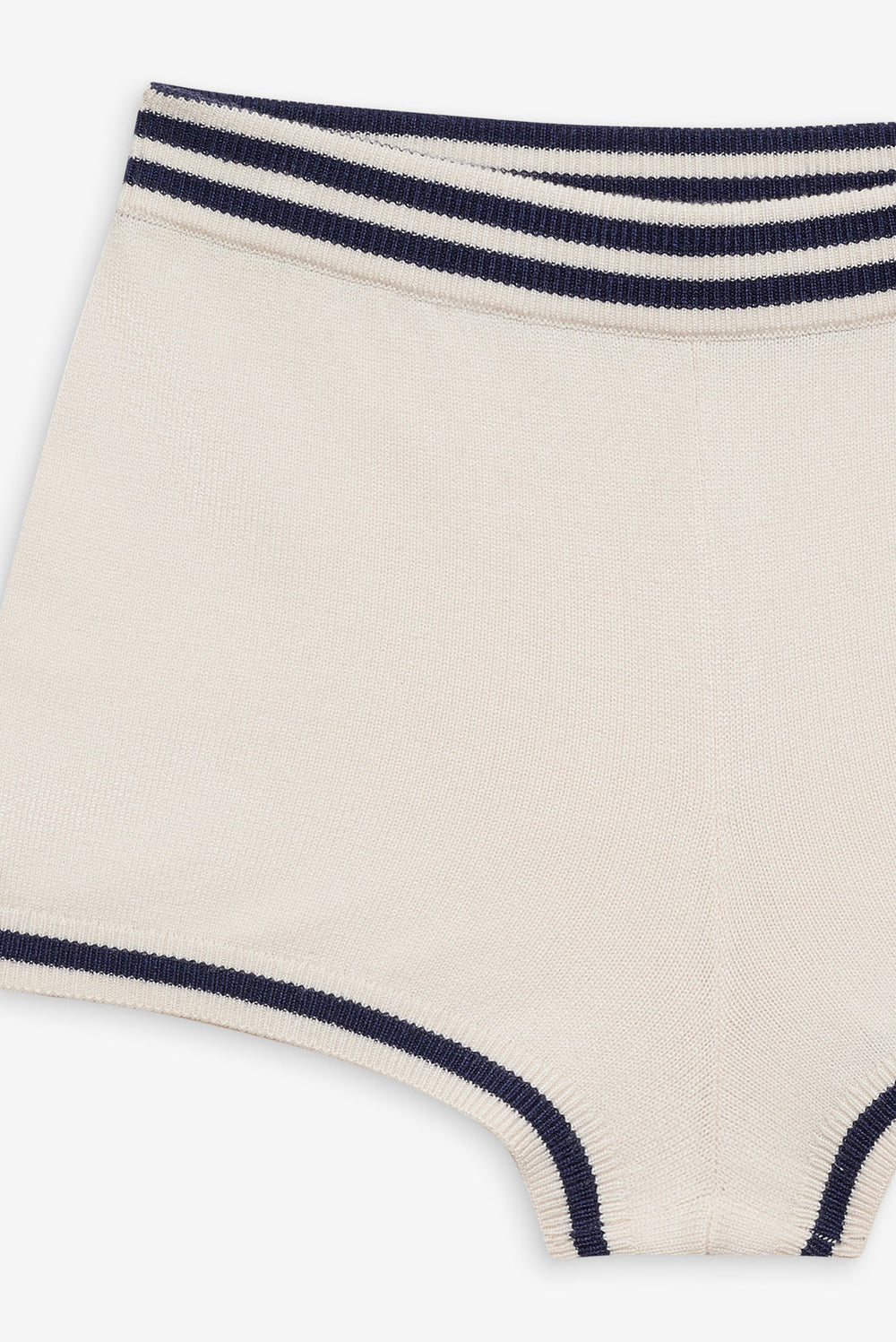 Simona Pointelle Striped Short Navy