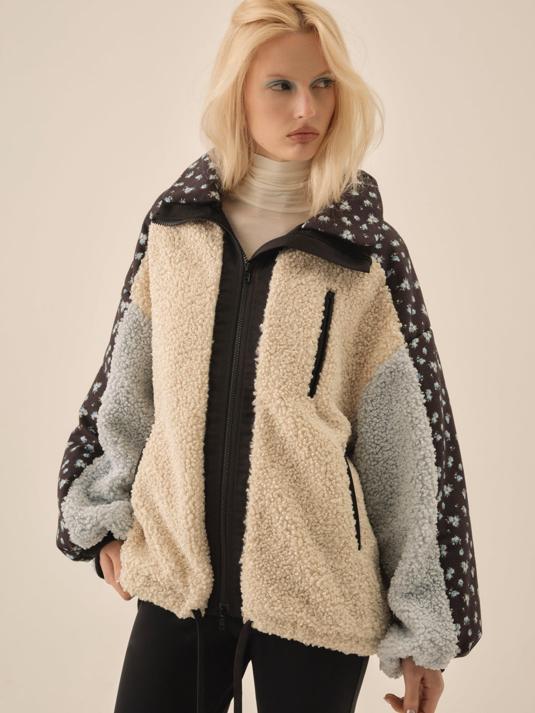 Maisie Collared Jacket Blue