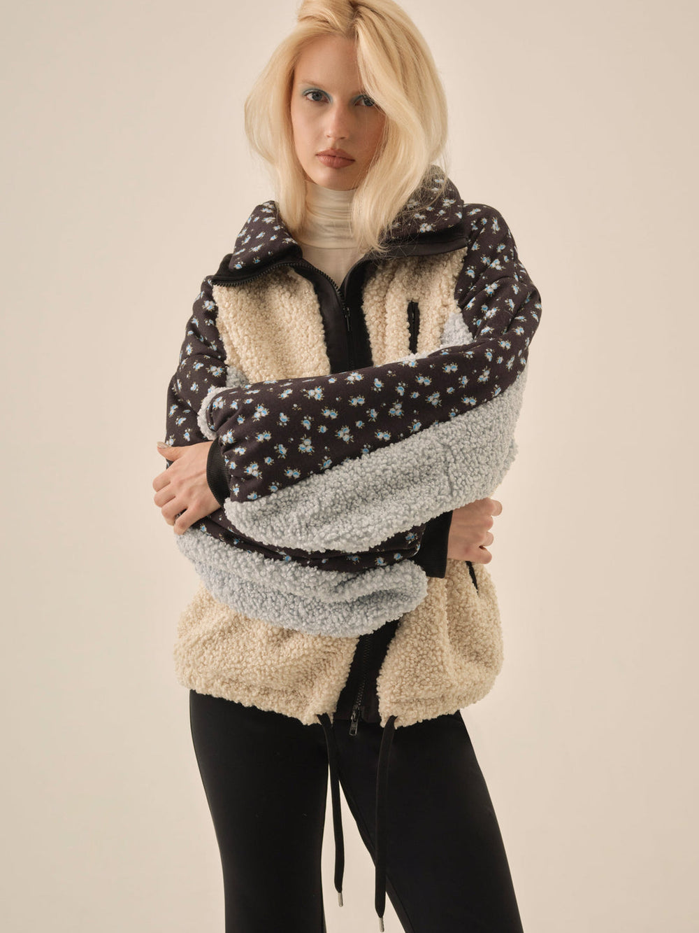 Maisie Collared Jacket Blue