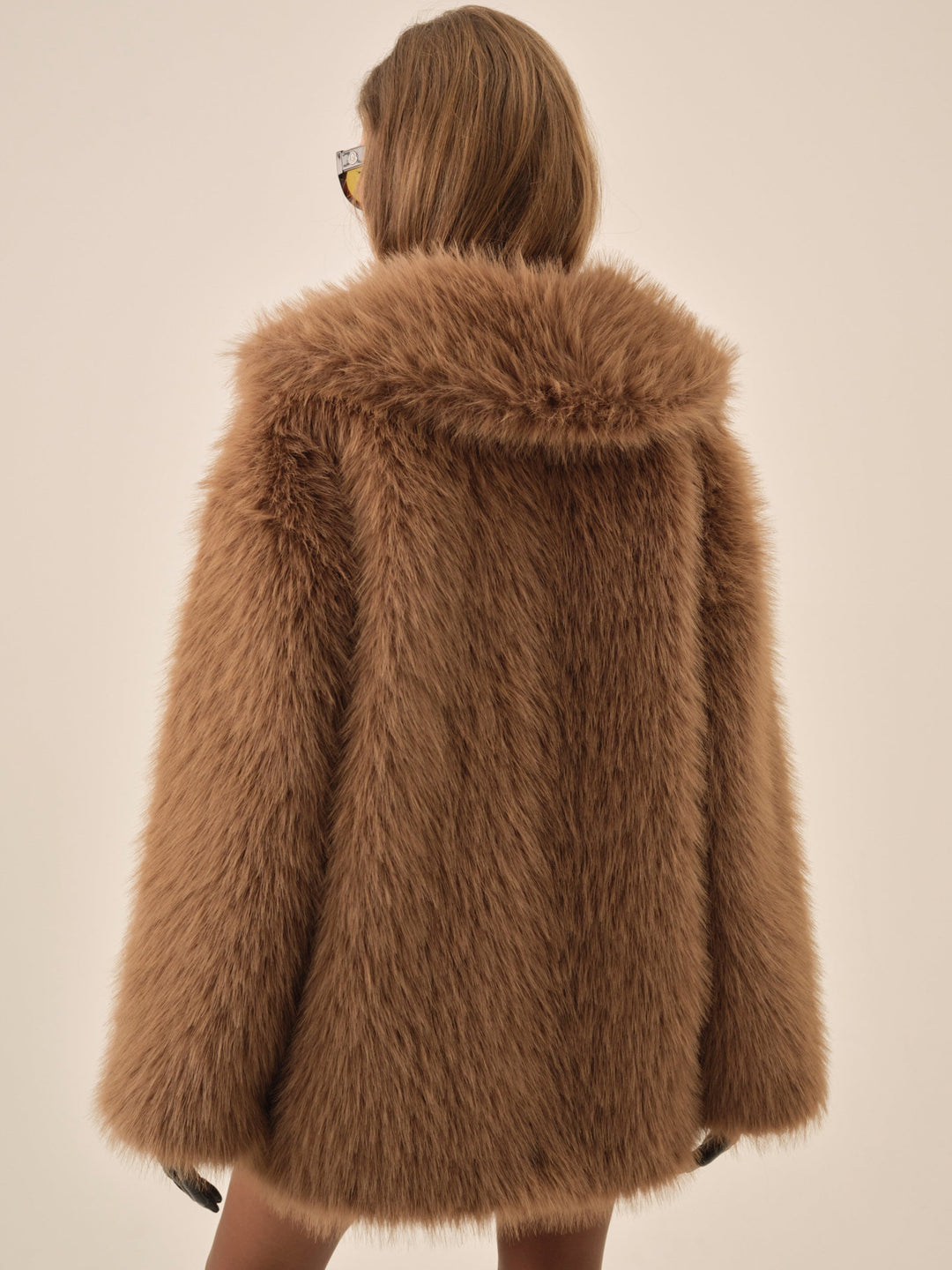Warm Honey Faux Fur Jacket  Brown