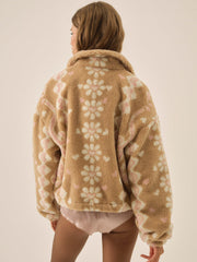 Betty Sherpa Zip Up Pink