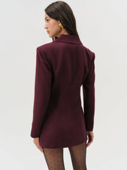 Selena Blazer Burgundy