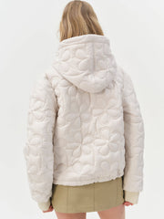 Isabel Quilted Puffer Jacket Cream