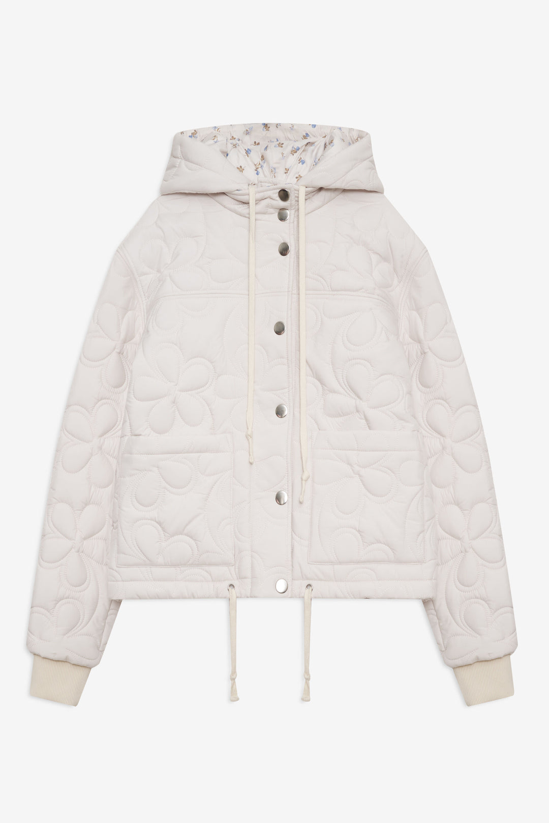 Isabel Quilted Puffer Jacket Cream
