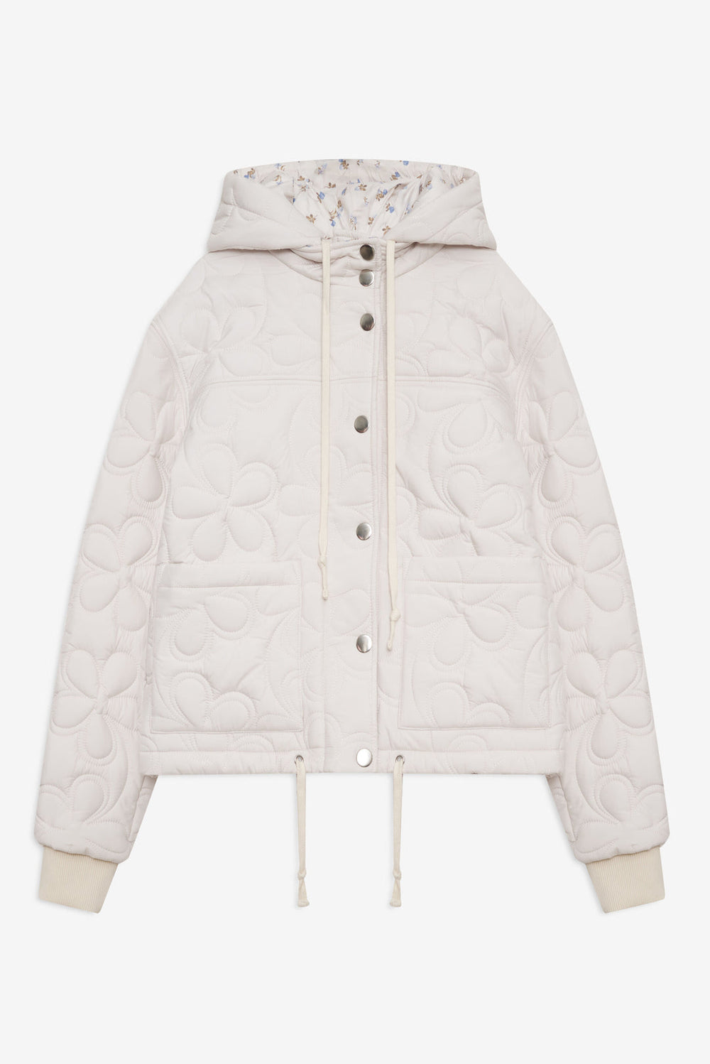 Isabel Quilted Puffer Jacket Cream