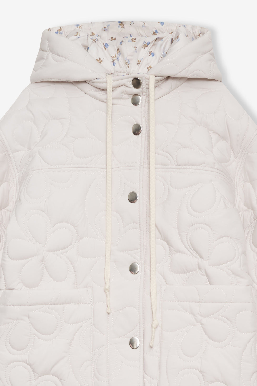 Isabel Quilted Puffer Jacket Cream