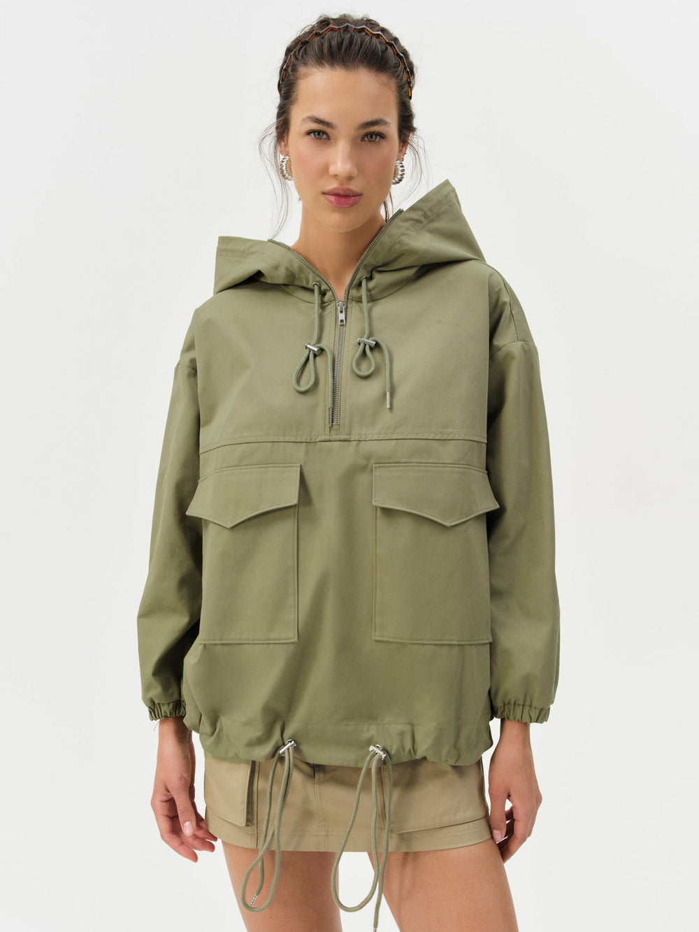 Alessia Pullover Jacket Green
