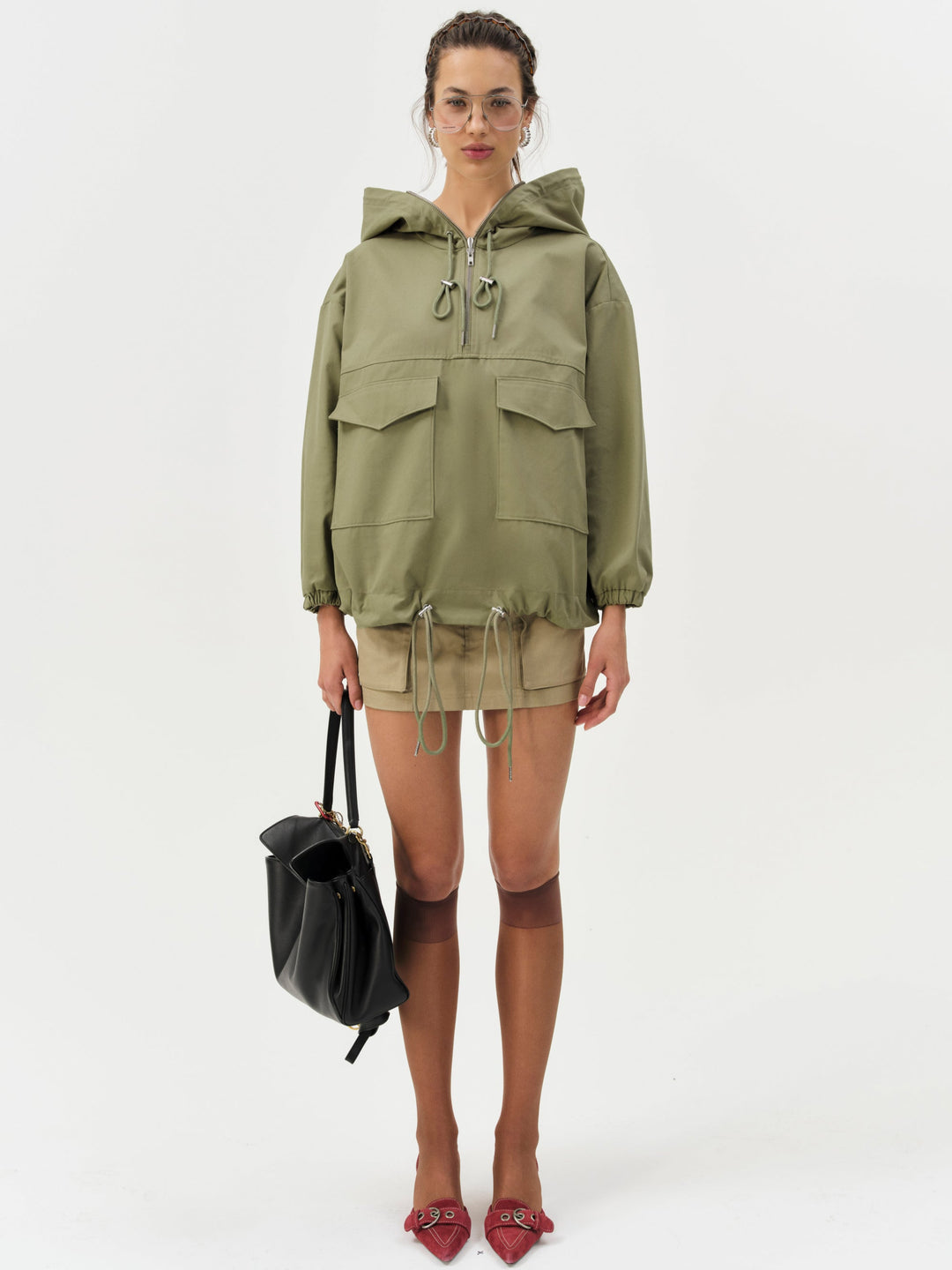 Alessia Pullover Jacket Green
