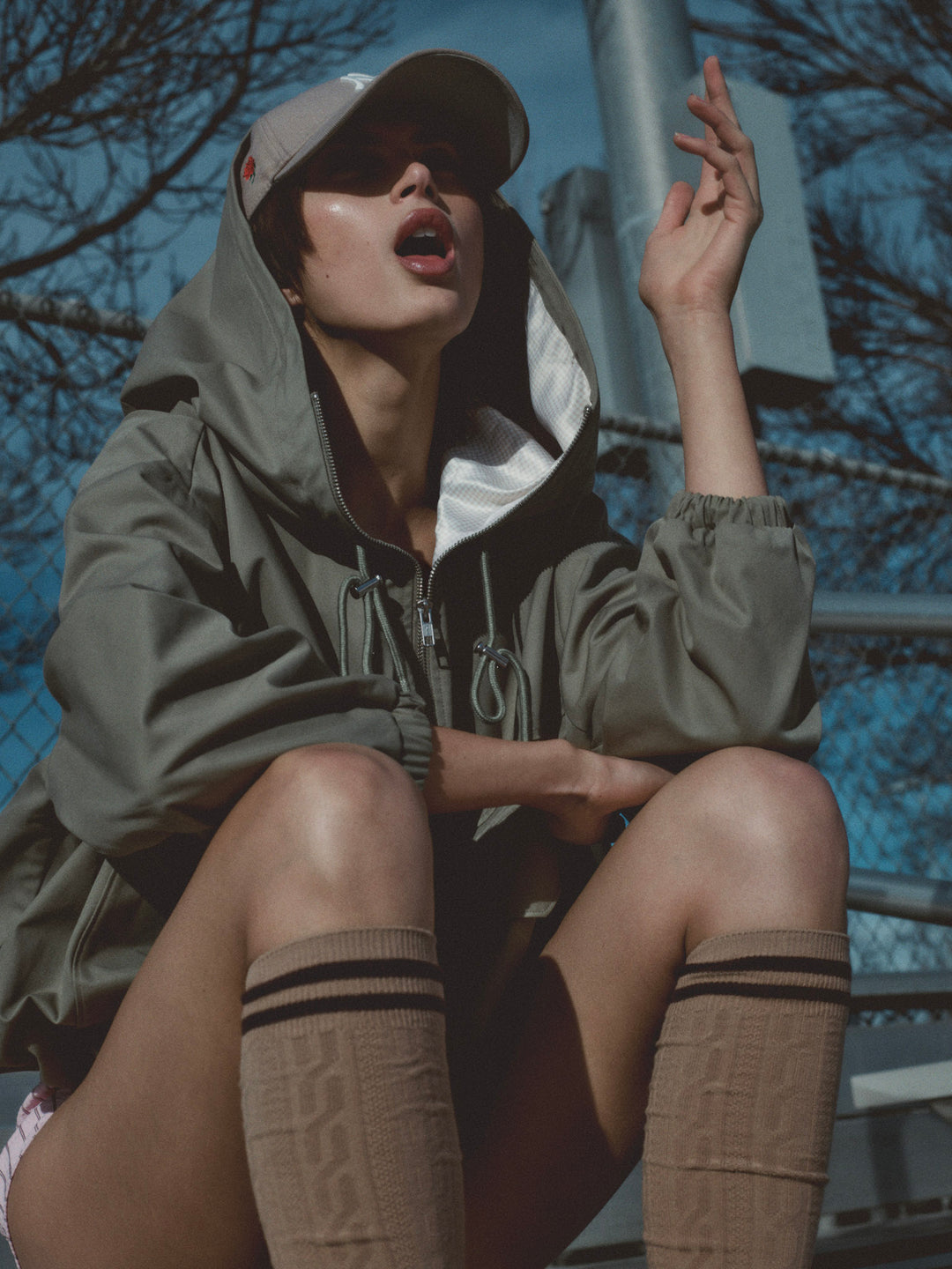 Alessia Pullover Jacket Green