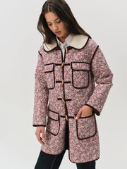 Marlene Floral Chore Coat Purple