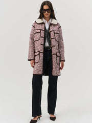 Marlene Floral Chore Coat Purple